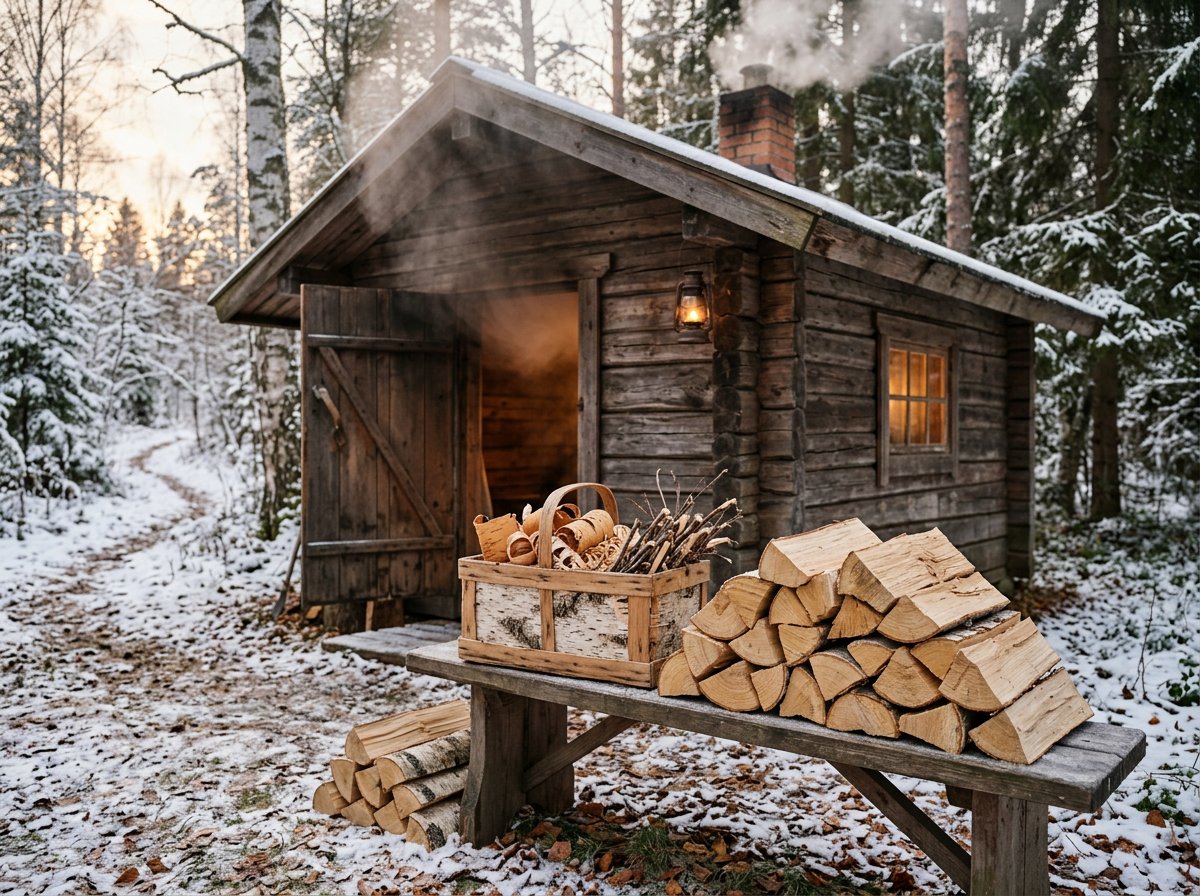 Декоративная поленница у камина, Сыктывкар
